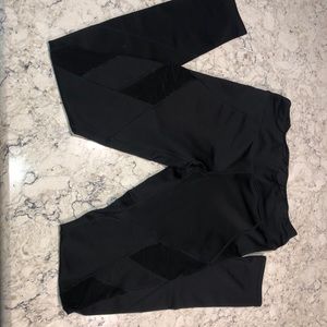 Black Mesh Leggings